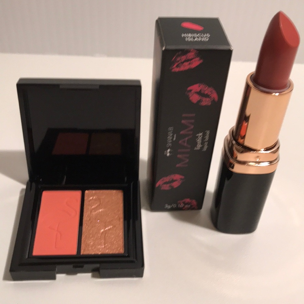 Shaina B. Miami Lipstick and Eyeshadow duo Set NEW